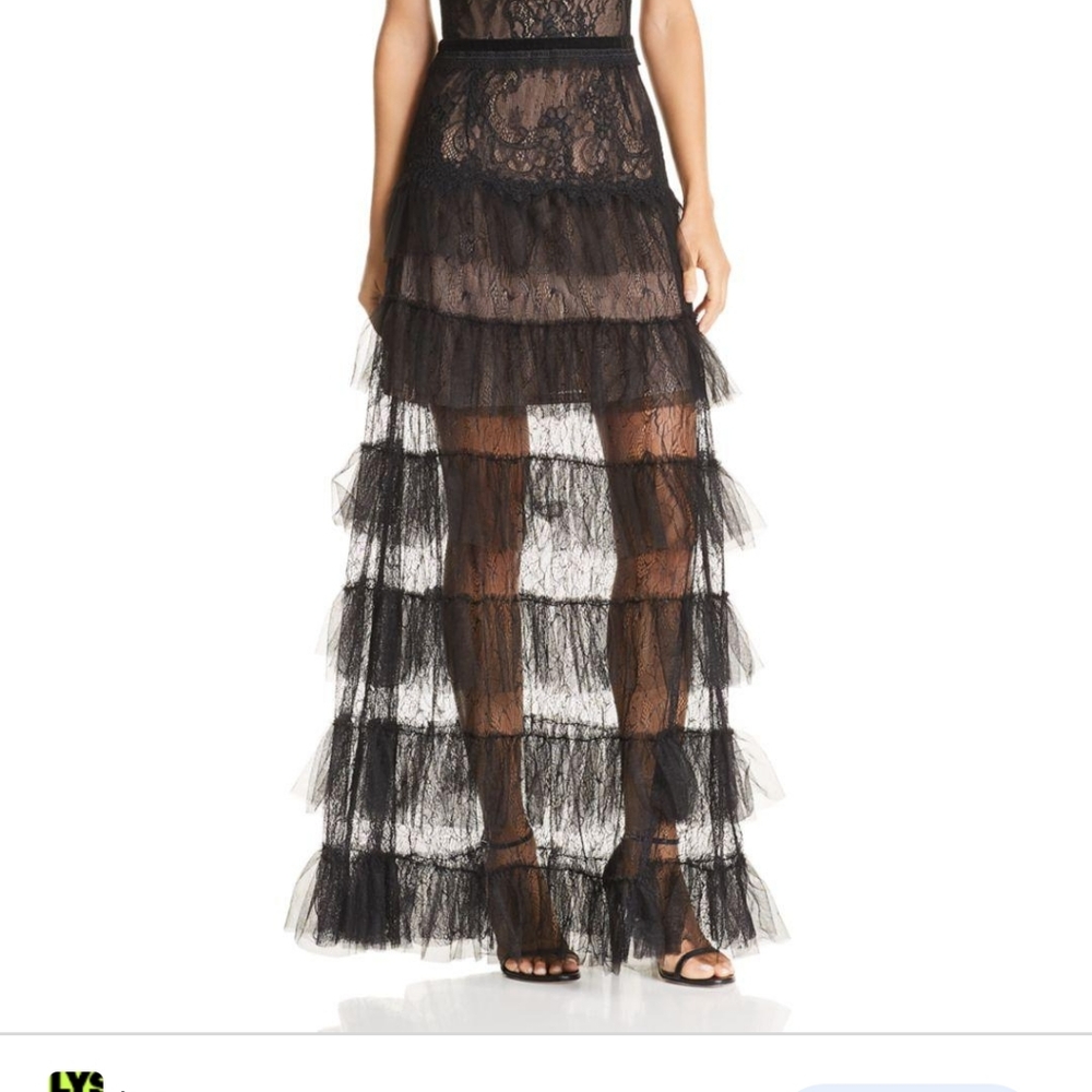New Black Lace Lolita Gown - Picture 4 of 5